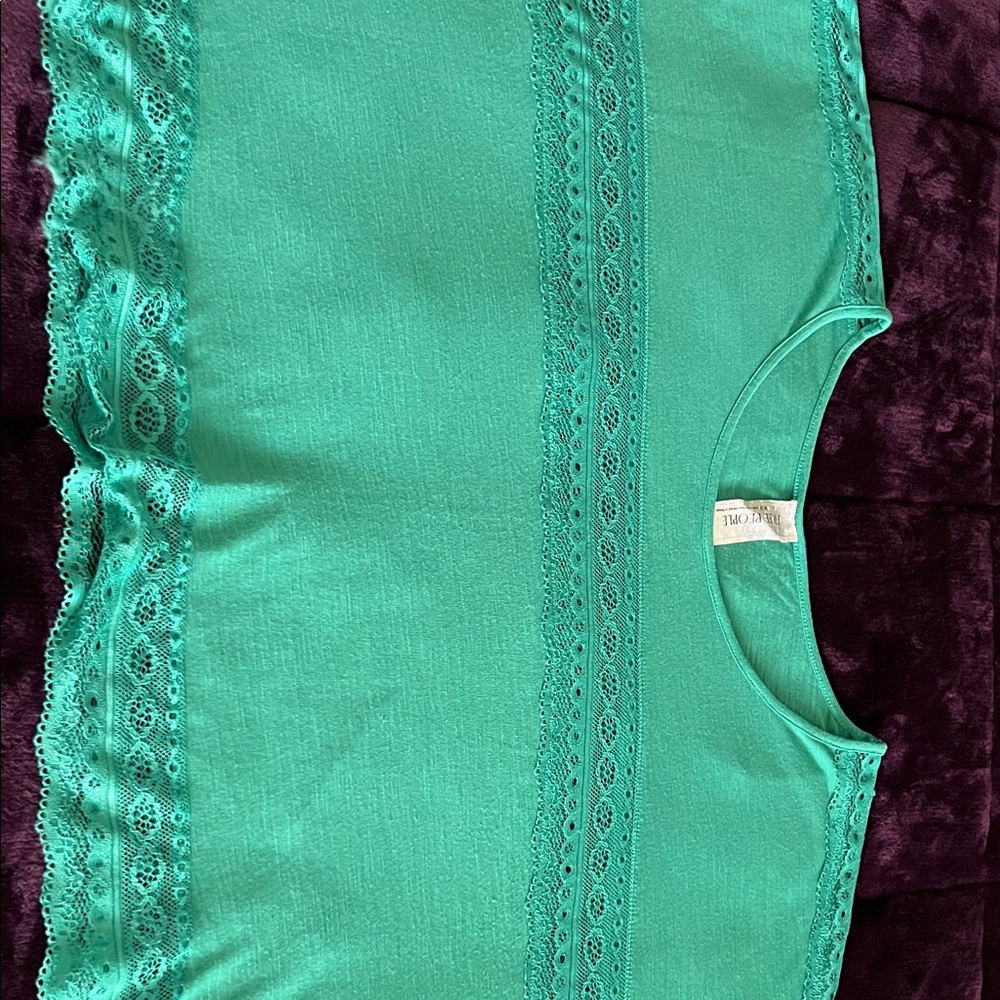 Free People Emerald Green Top